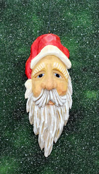 CraZ Carver Ornaments Santa Basswood