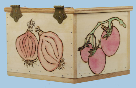 CraZ Carver Pryography Original Garden Seed Box
